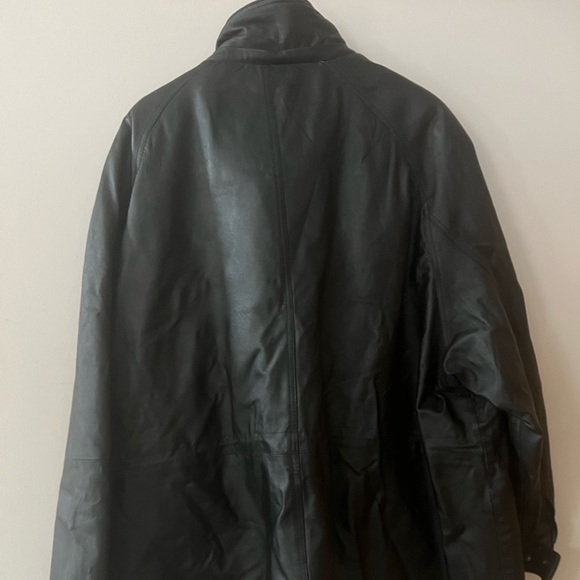Big and Tall Global Identity GIII Leather Jacket Mens 4X Black VGCondition - Picture 2 of 4